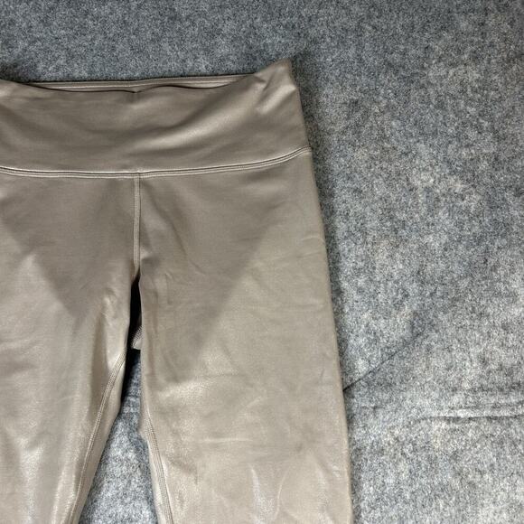 Athleta Elation Shimmer Tight Womens Small Sandbar Taupe Athleisure - Picture 2 of 9